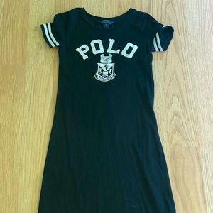 black polo dress